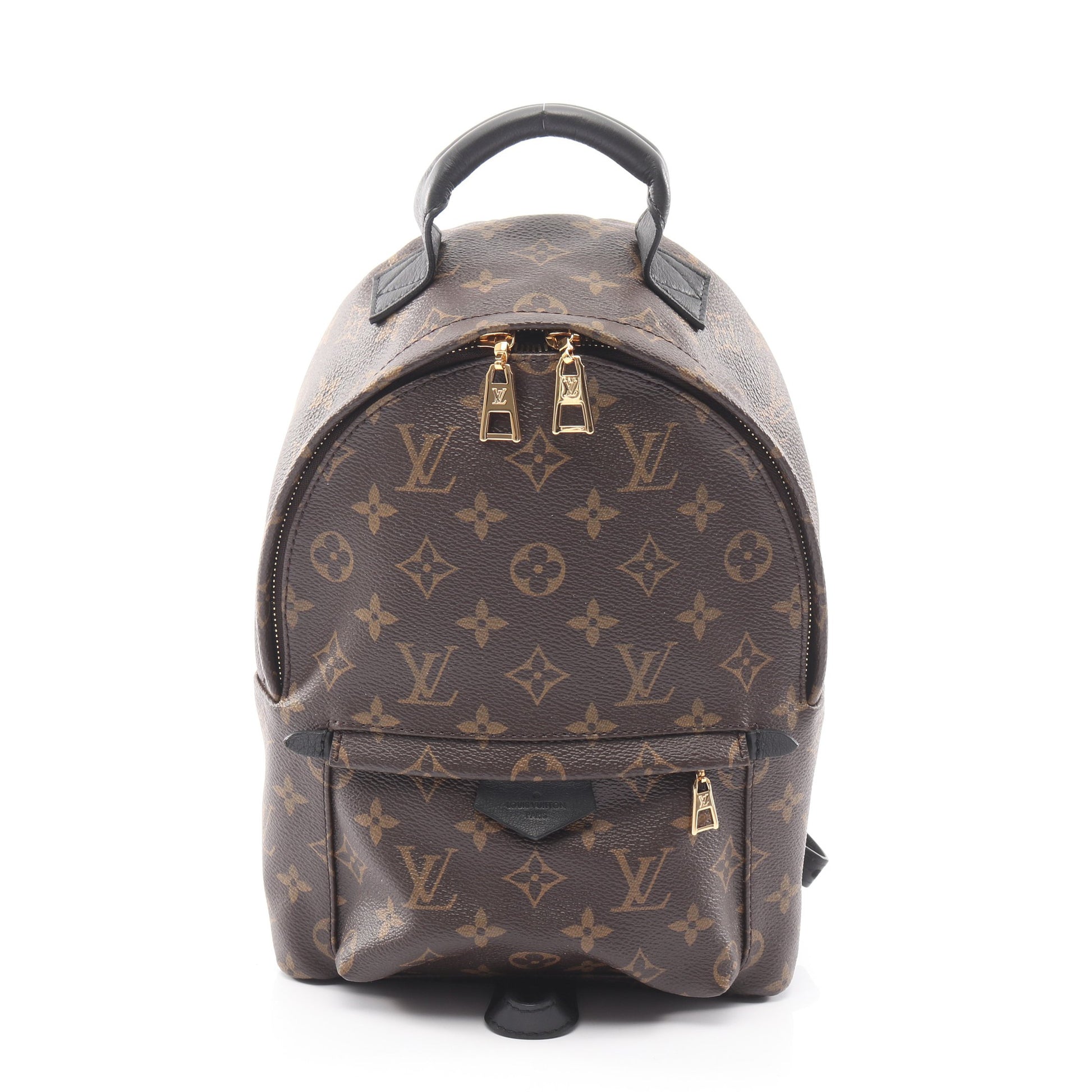 パームスプリングスPM モノグラム バックパック リュックサック PVC レザー ブラウン ブラック ルイヴィトン バッグ LOUIS VUITTON