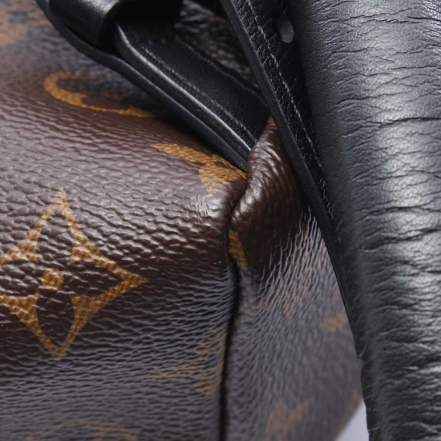 パームスプリングスPM モノグラム バックパック リュックサック PVC レザー ブラウン ブラック ルイヴィトン バッグ LOUIS VUITTON