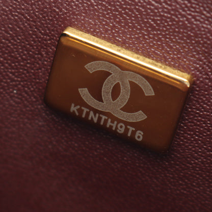 マトラッセ Wフラップ Wチェーンショルダーバッグ キャビアスキン ブラック ゴールド金具 シャネル バッグ CHANEL