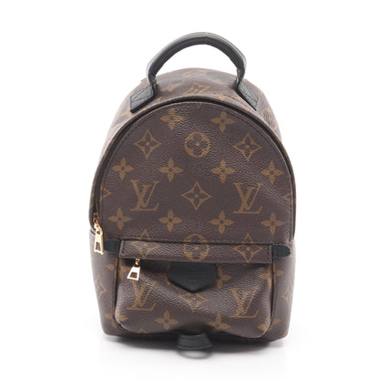パームスプリングス ミニ モノグラム バックパック リュックサック PVC レザー ブラウン ブラック ルイヴィトン バッグ LOUIS VUITTON