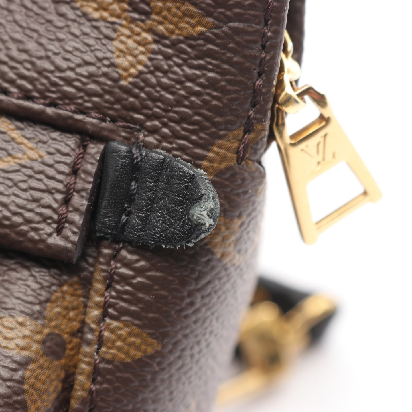 パームスプリングス ミニ モノグラム バックパック リュックサック PVC レザー ブラウン ブラック ルイヴィトン バッグ LOUIS VUITTON