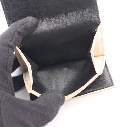 EVERYDAY MINI WALLET 三つ折り財布 レザー ベージュ バレンシアガ 財布・小物 BALENCIAGA