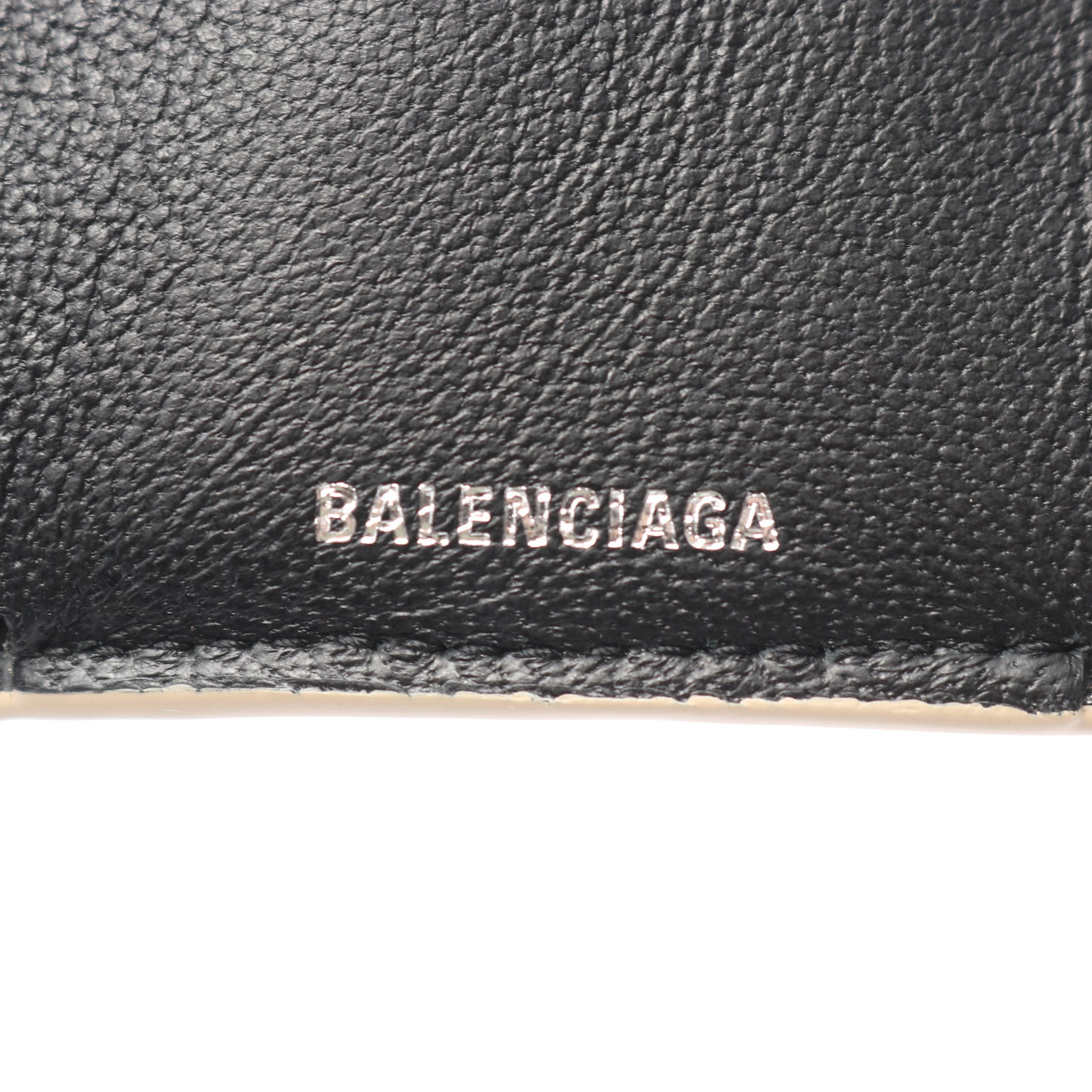 EVERYDAY MINI WALLET 三つ折り財布 レザー ベージュ バレンシアガ – RECLO