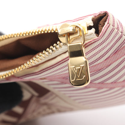 ポシェット クレS キーリング付き ポーチ ファブリック ベージュ ピンク オフホワイト ルイヴィトン 財布・小物 LOUIS VUITTON