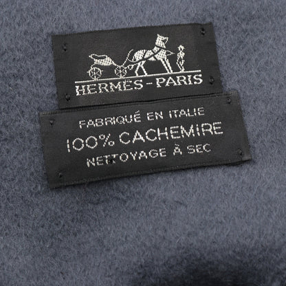 大判 ストール ショール カシミヤ グレー エルメス 財布・小物 HERMES