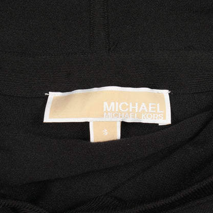 半袖パーカー サイドロゴ ニットワンピース レーヨン ナイロン ブラック ホワイト マイケルマイケルコース ワンピース MICHAEL MICHAEL KORS