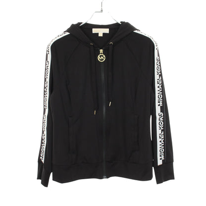 アームロゴ ジップアップパーカー ブラック マイケルマイケルコース トップス MICHAEL MICHAEL KORS
