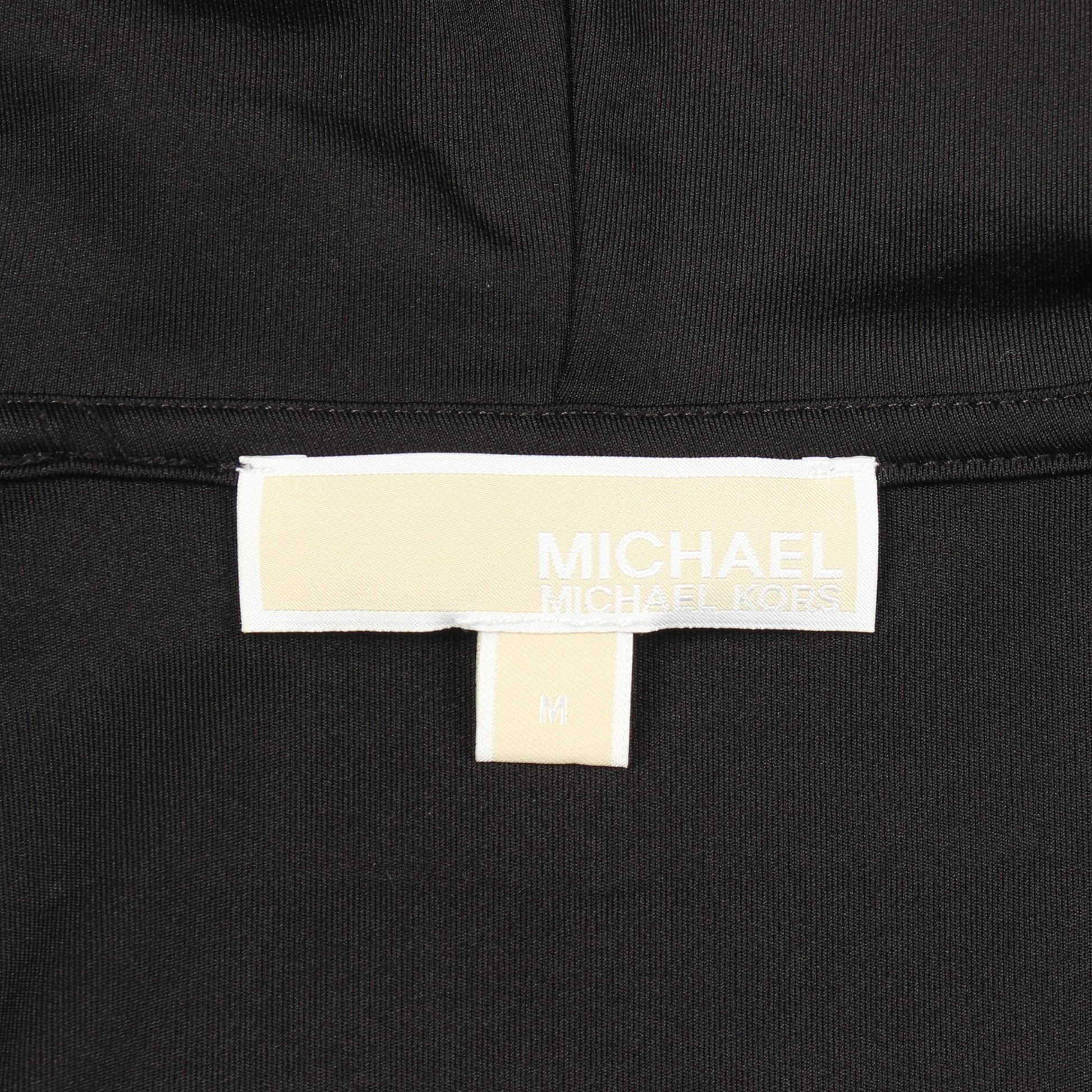 アームロゴ ジップアップパーカー ブラック マイケルマイケルコース トップス MICHAEL MICHAEL KORS