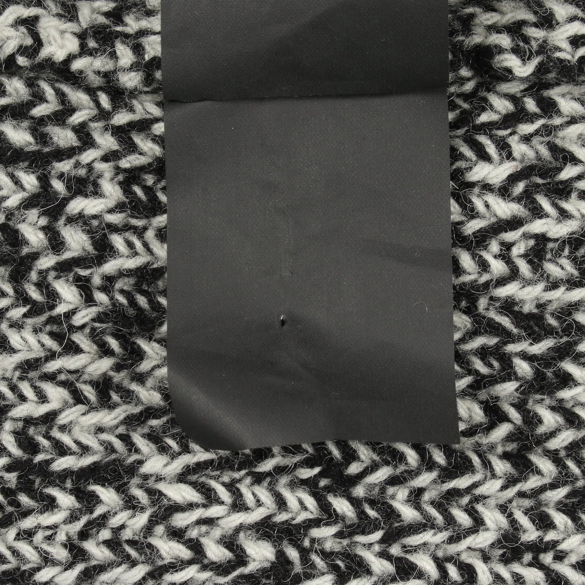 リブ ニット ウール ブラック ホワイト サンローランパリ トップス SAINT LAURENT PARIS