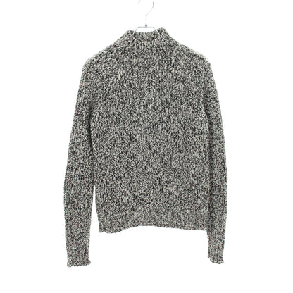 リブ ニット ウール ブラック ホワイト サンローランパリ トップス SAINT LAURENT PARIS