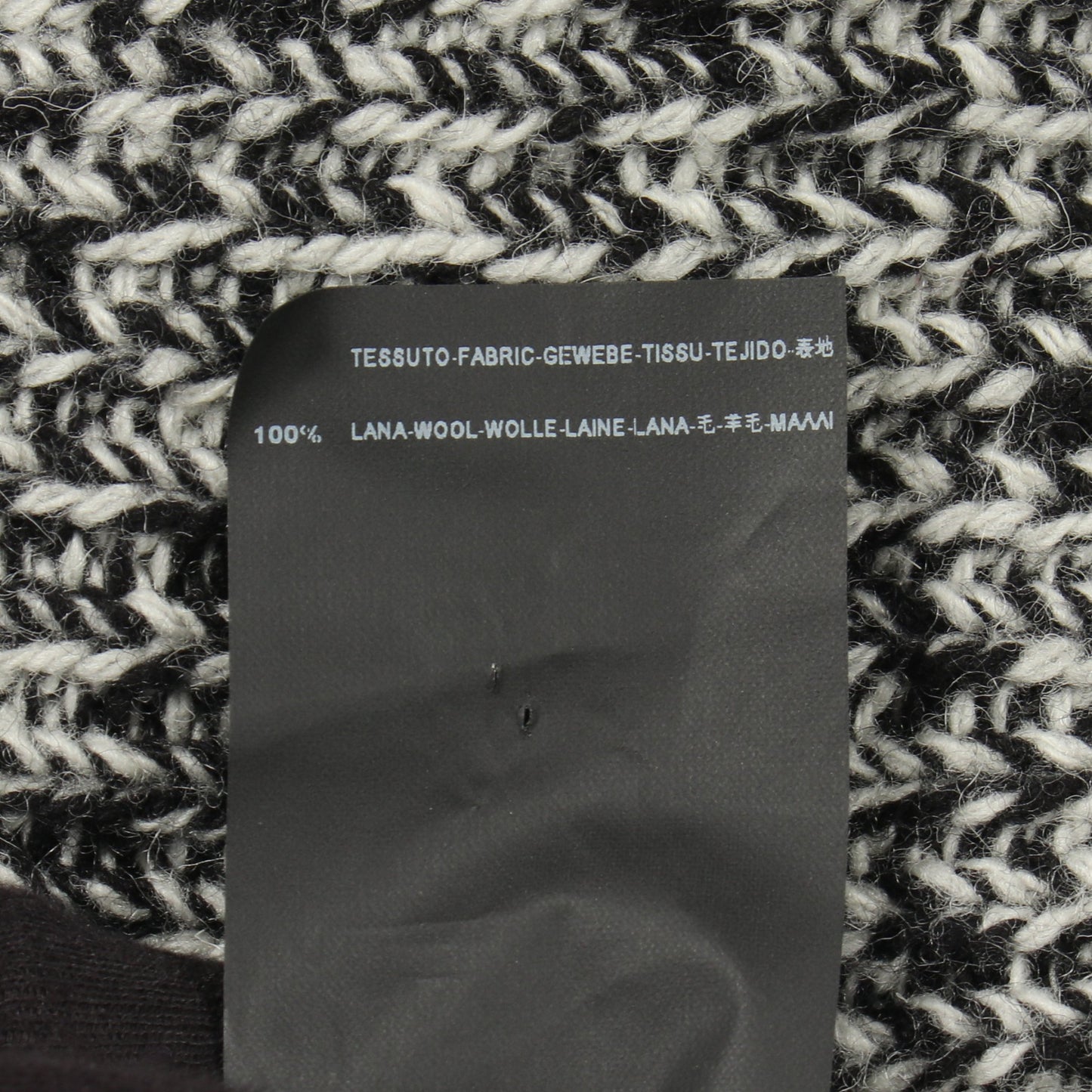 リブ ニット ウール ブラック ホワイト サンローランパリ トップス SAINT LAURENT PARIS