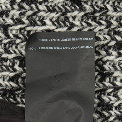 リブ ニット ウール ブラック ホワイト サンローランパリ トップス SAINT LAURENT PARIS