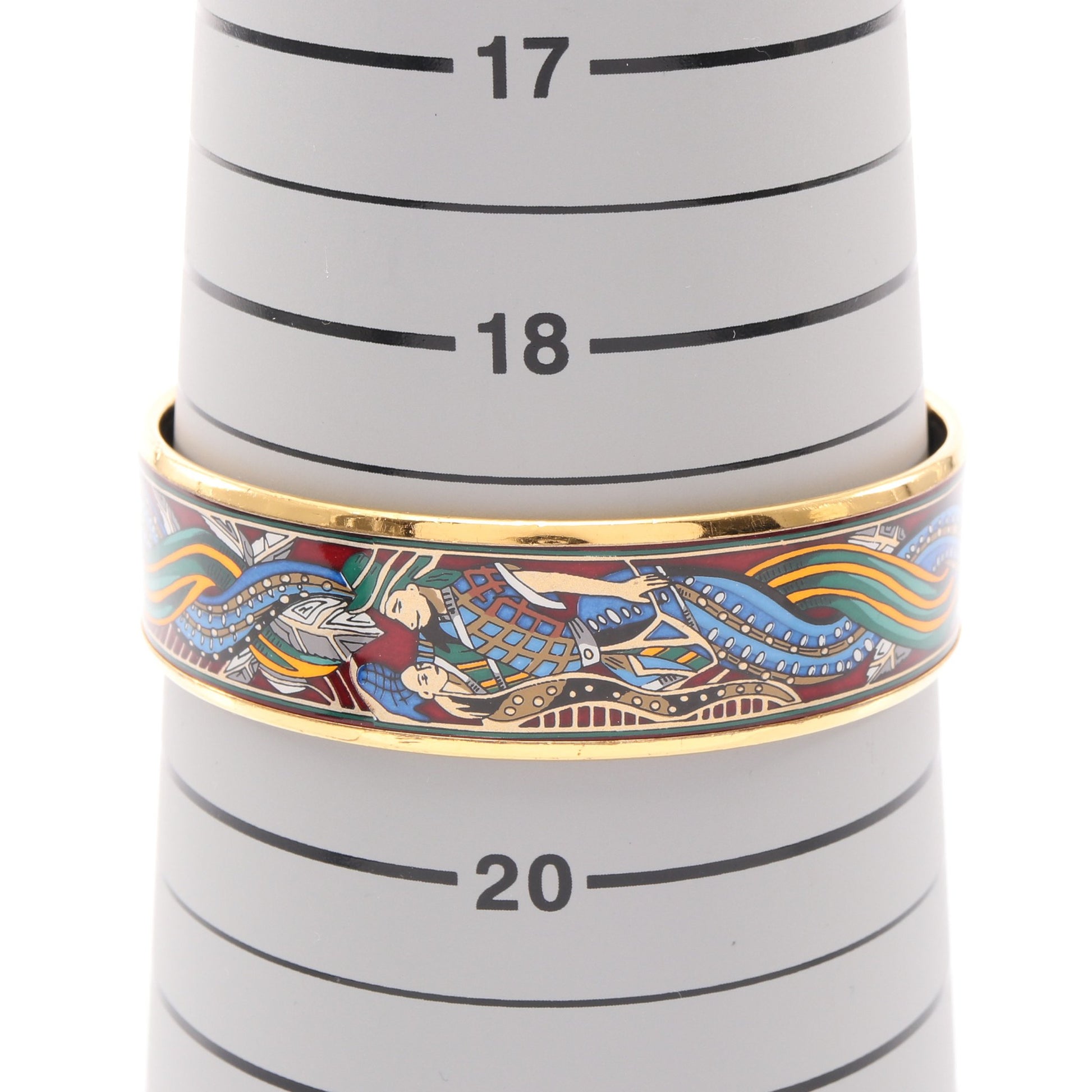 エマイユGM バングル GP 七宝 ゴールド マルチカラー エルメス アクセサリー HERMES