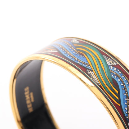 エマイユGM バングル GP 七宝 ゴールド マルチカラー エルメス アクセサリー HERMES