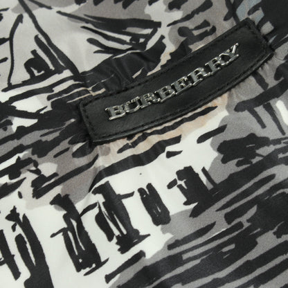 総柄 フード付き ジャケット ブルゾン ナイロン ブラック グレー ブルー バーバリー アウター BURBERRY