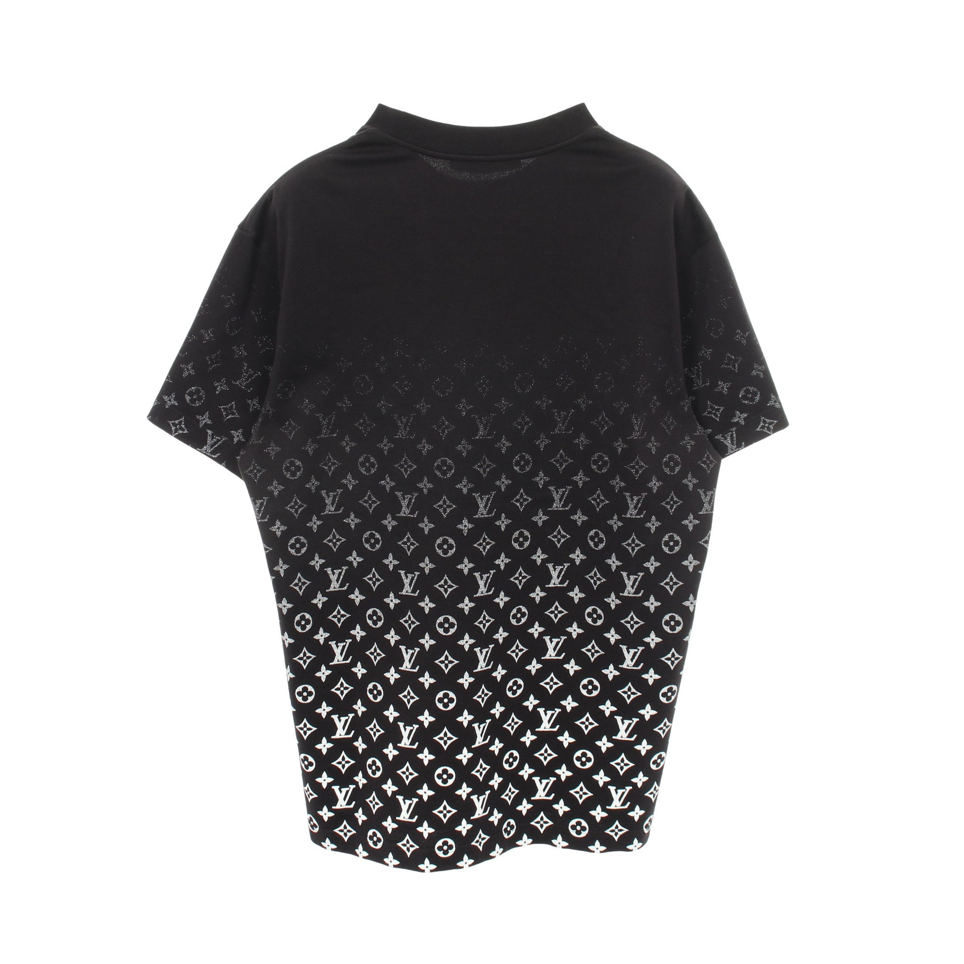 モノグラムグラディエント 半袖Tシャツ コットン ブラック ホワイト ルイヴィトン トップス LOUIS VUITTON
