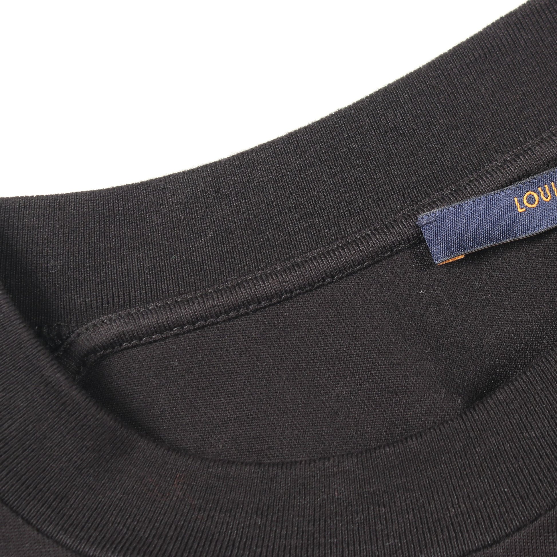 モノグラムグラディエント 半袖Tシャツ コットン ブラック ホワイト ルイヴィトン トップス LOUIS VUITTON