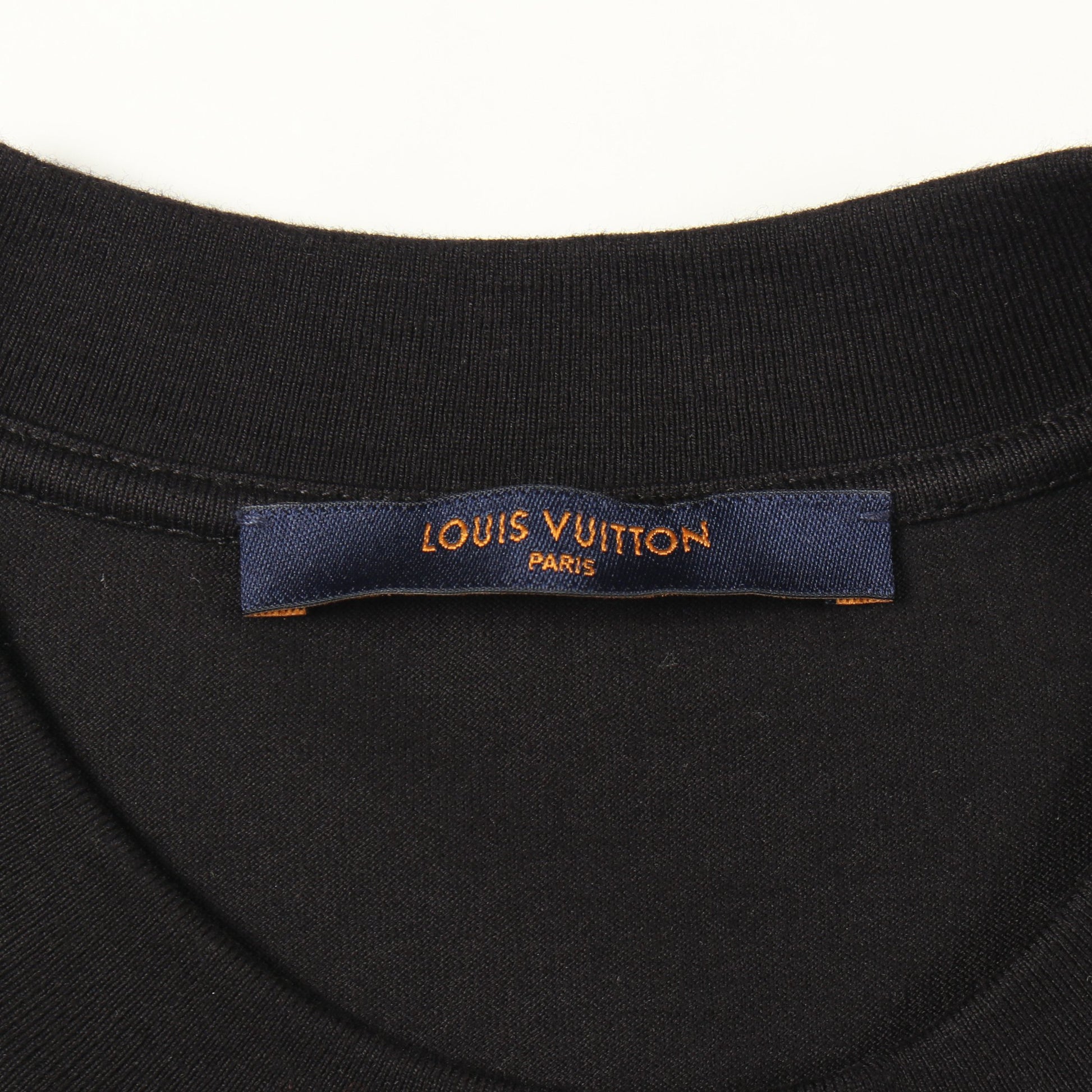モノグラムグラディエント 半袖Tシャツ コットン ブラック ホワイト ルイヴィトン トップス LOUIS VUITTON