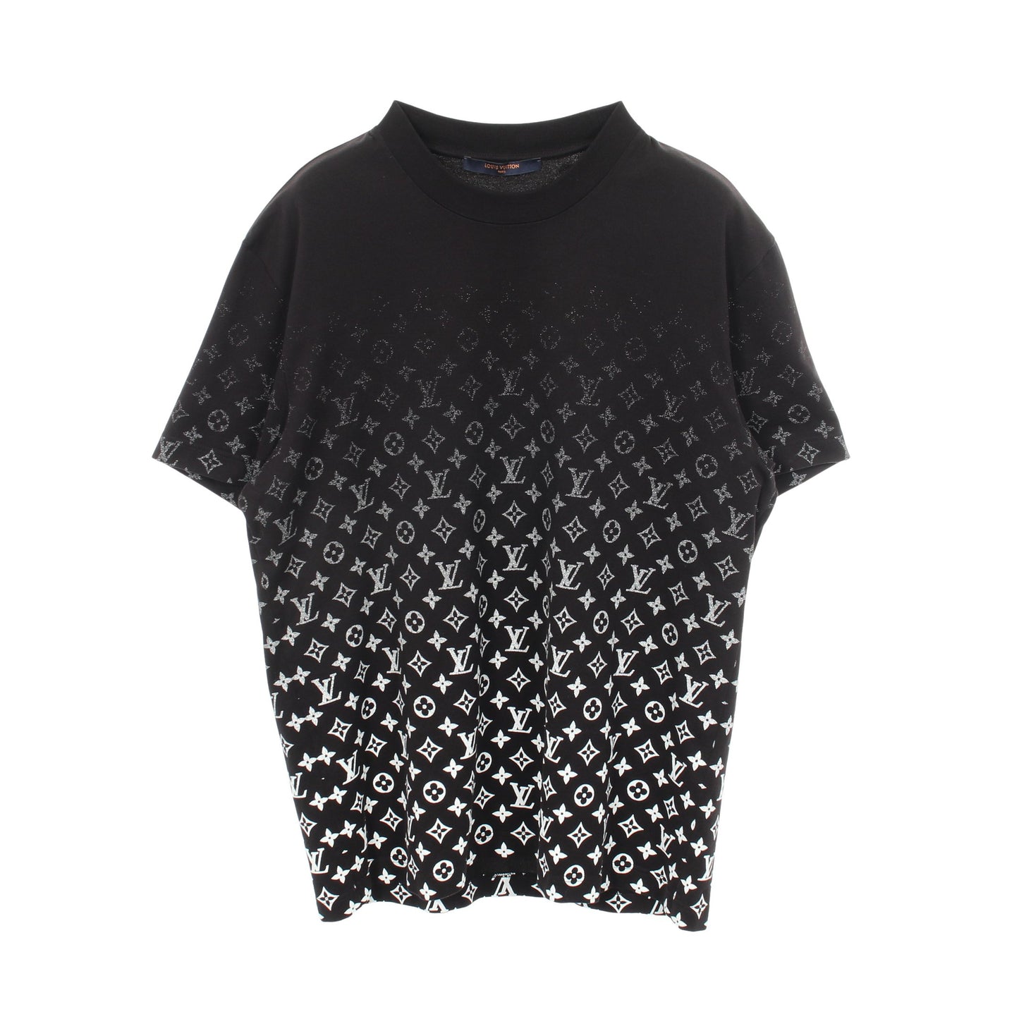 モノグラムグラディエント 半袖Tシャツ コットン ブラック ホワイト ルイヴィトン トップス LOUIS VUITTON