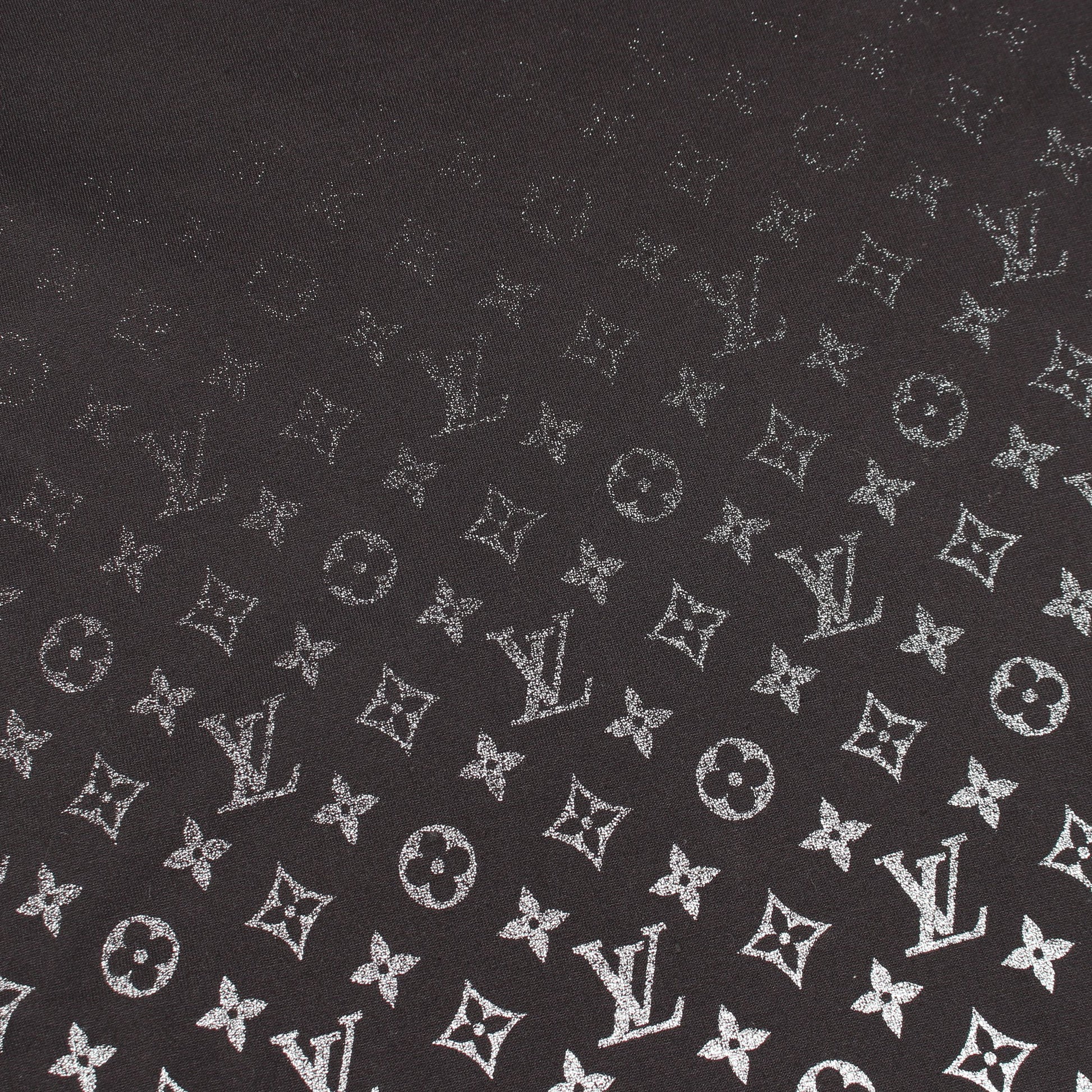 モノグラムグラディエント 半袖Tシャツ コットン ブラック ホワイト ルイヴィトン トップス LOUIS VUITTON
