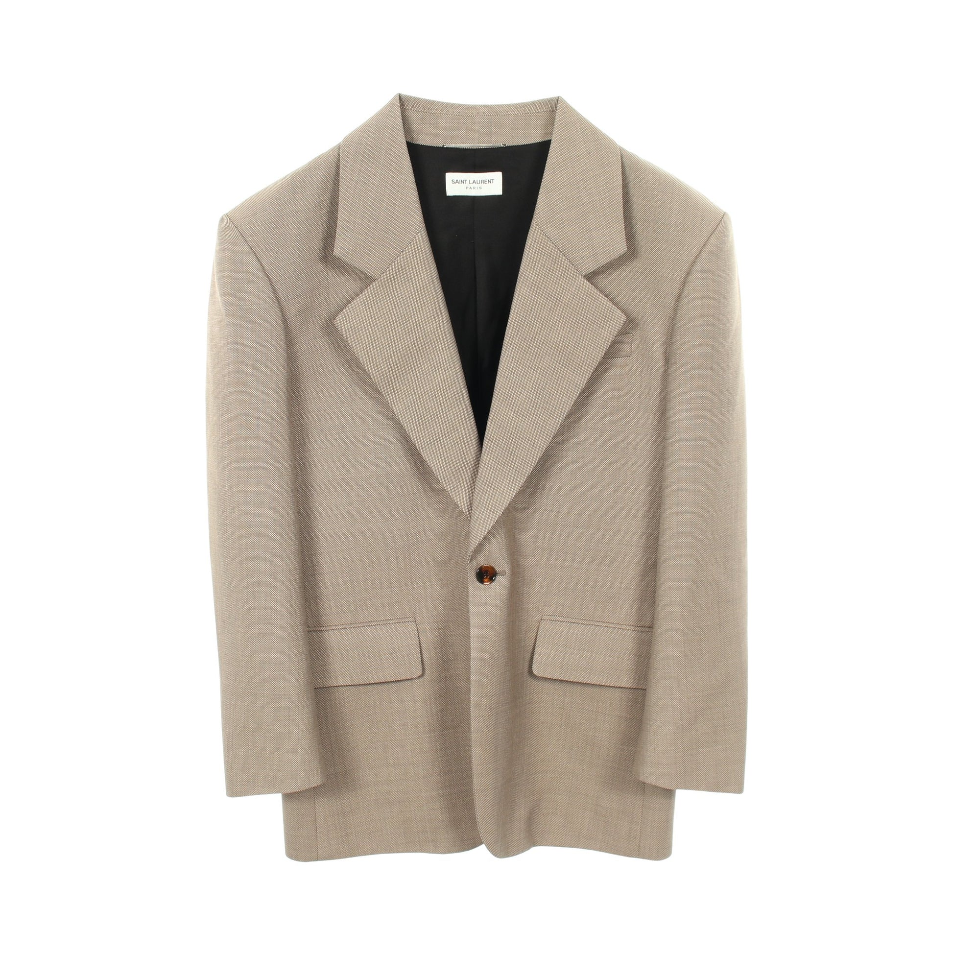 テーラードジャケット ウール グレーブラウン サンローランパリ アウター SAINT LAURENT PARIS