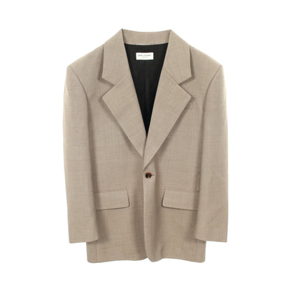 テーラードジャケット ウール グレーブラウン サンローランパリ アウター SAINT LAURENT PARIS