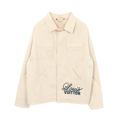 ワークウェアチョアコート ワークジャケット コットン ベージュ ルイヴィトン アウター LOUIS VUITTON
