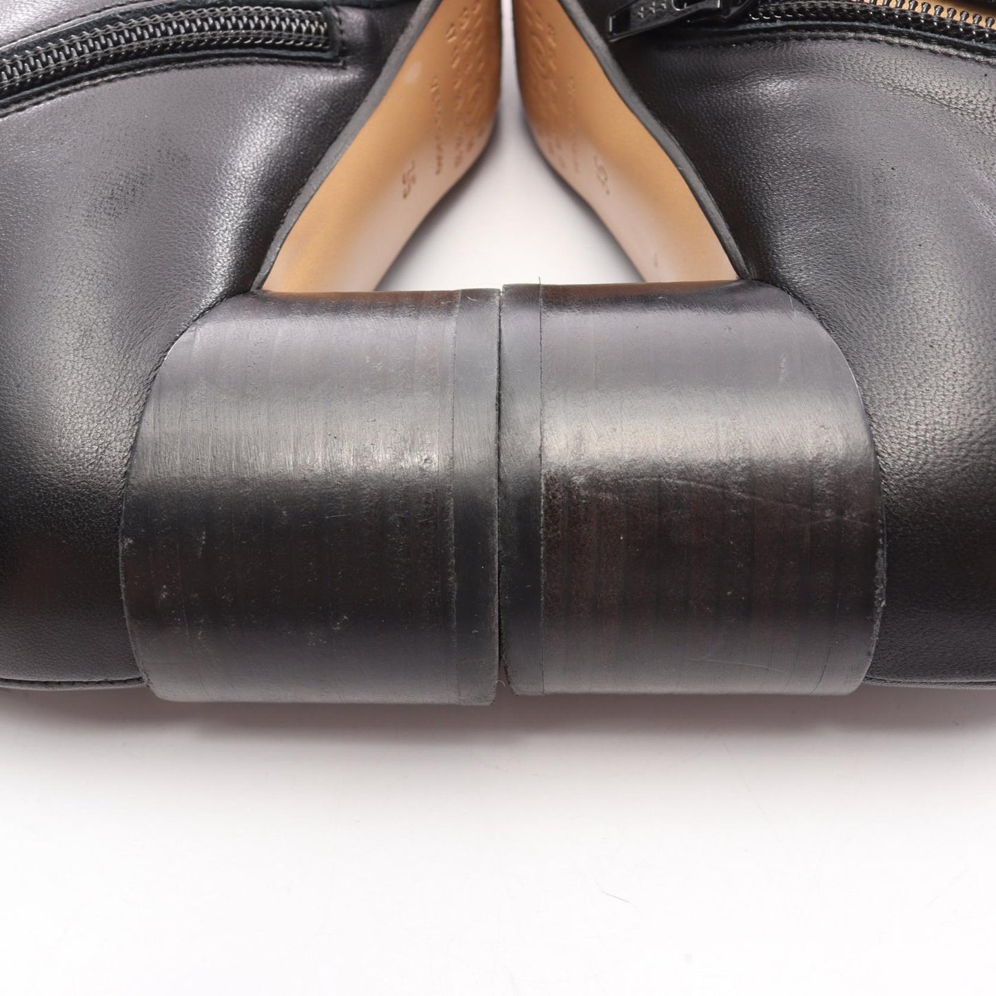 アナトミック ショート ブーツ レザー ブラック エムエムシックスメゾンマルジェラ シューズ MM6 MAISON MARGIELA