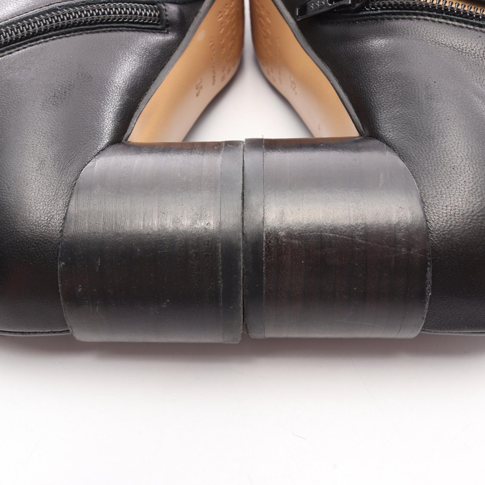 アナトミック ショート ブーツ レザー ブラック エムエムシックスメゾンマルジェラ シューズ MM6 MAISON MARGIELA