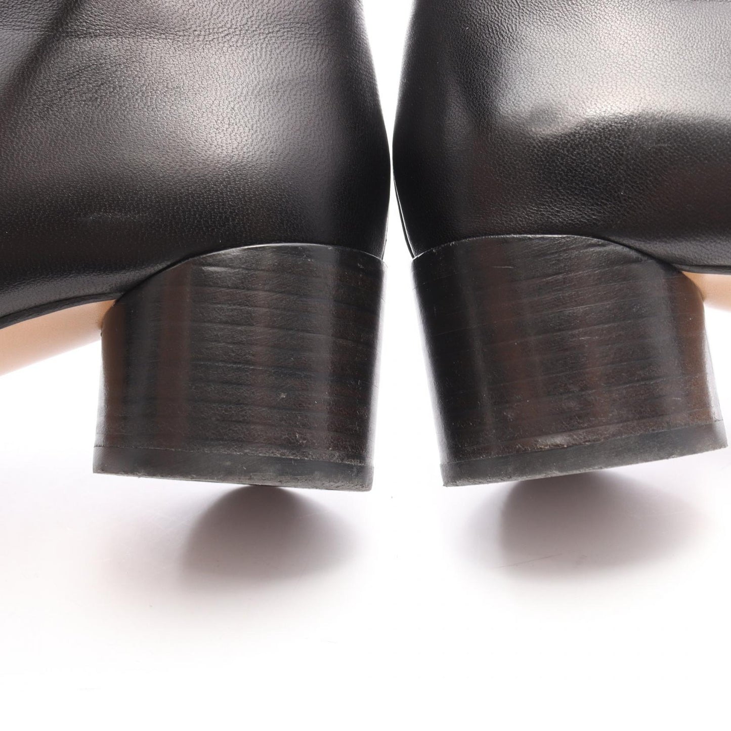 アナトミック ショート ブーツ レザー ブラック エムエムシックスメゾンマルジェラ シューズ MM6 MAISON MARGIELA