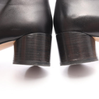アナトミック ショート ブーツ レザー ブラック エムエムシックスメゾンマルジェラ シューズ MM6 MAISON MARGIELA