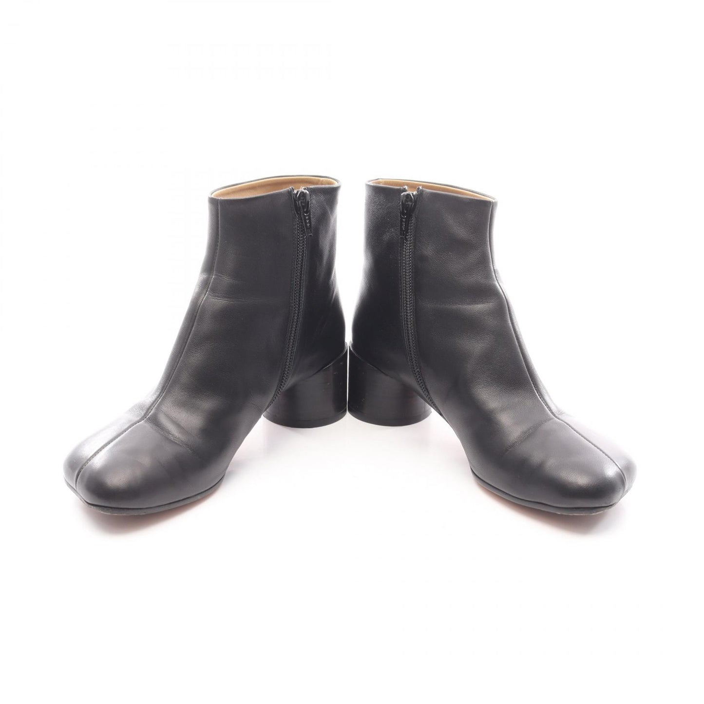 アナトミック ショート ブーツ レザー ブラック エムエムシックスメゾンマルジェラ シューズ MM6 MAISON MARGIELA