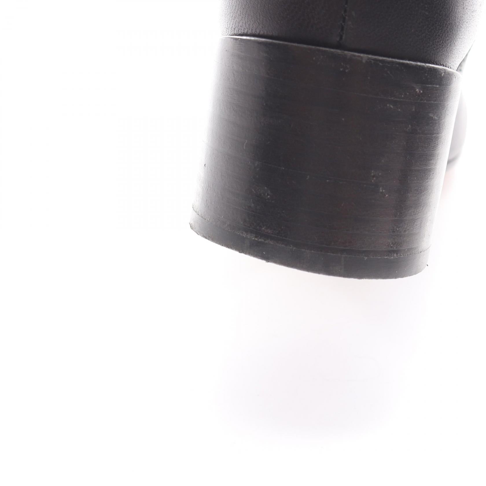 アナトミック ショート ブーツ レザー ブラック エムエムシックスメゾンマルジェラ シューズ MM6 MAISON MARGIELA