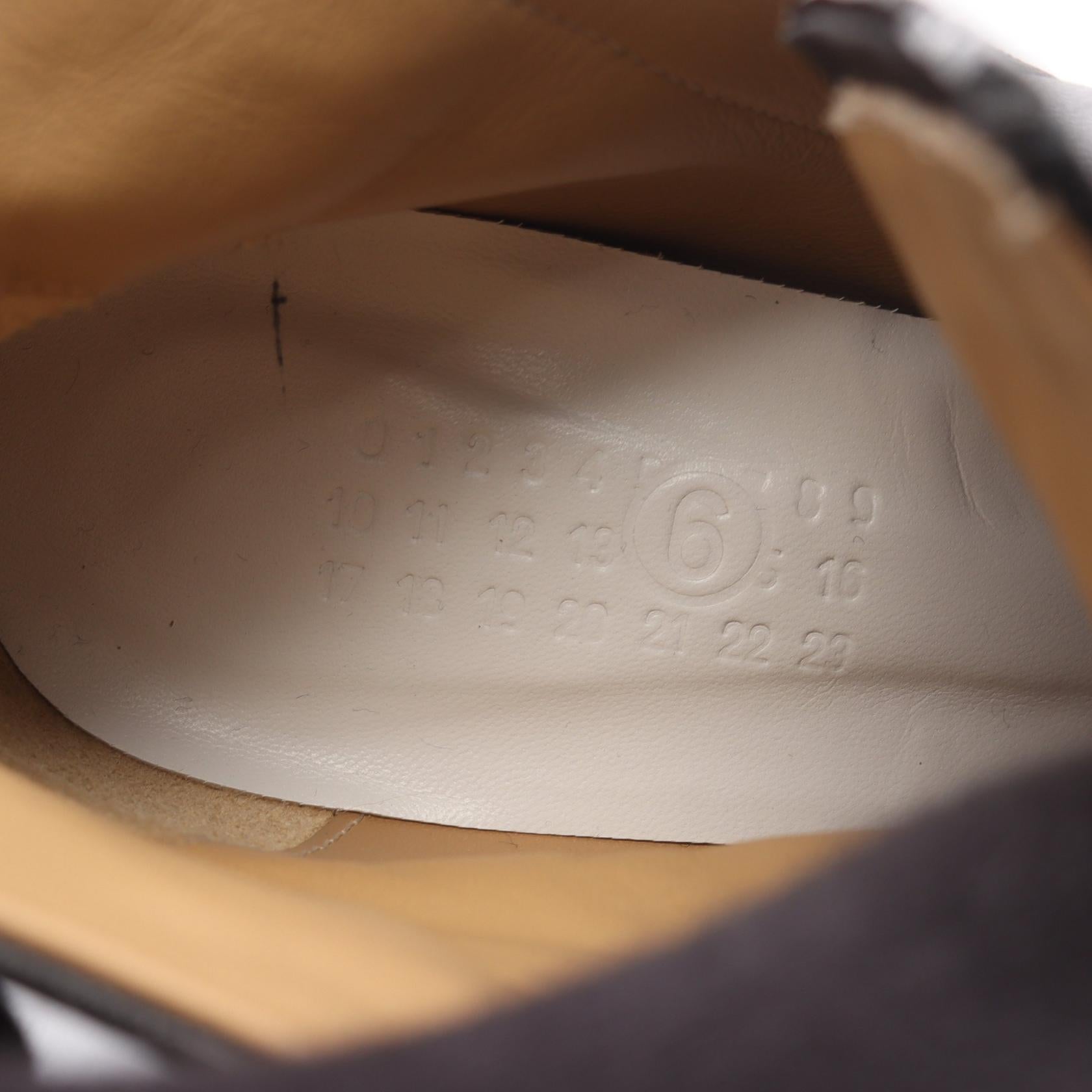 アナトミック ショート ブーツ レザー ブラック エムエムシックスメゾンマルジェラ シューズ MM6 MAISON MARGIELA