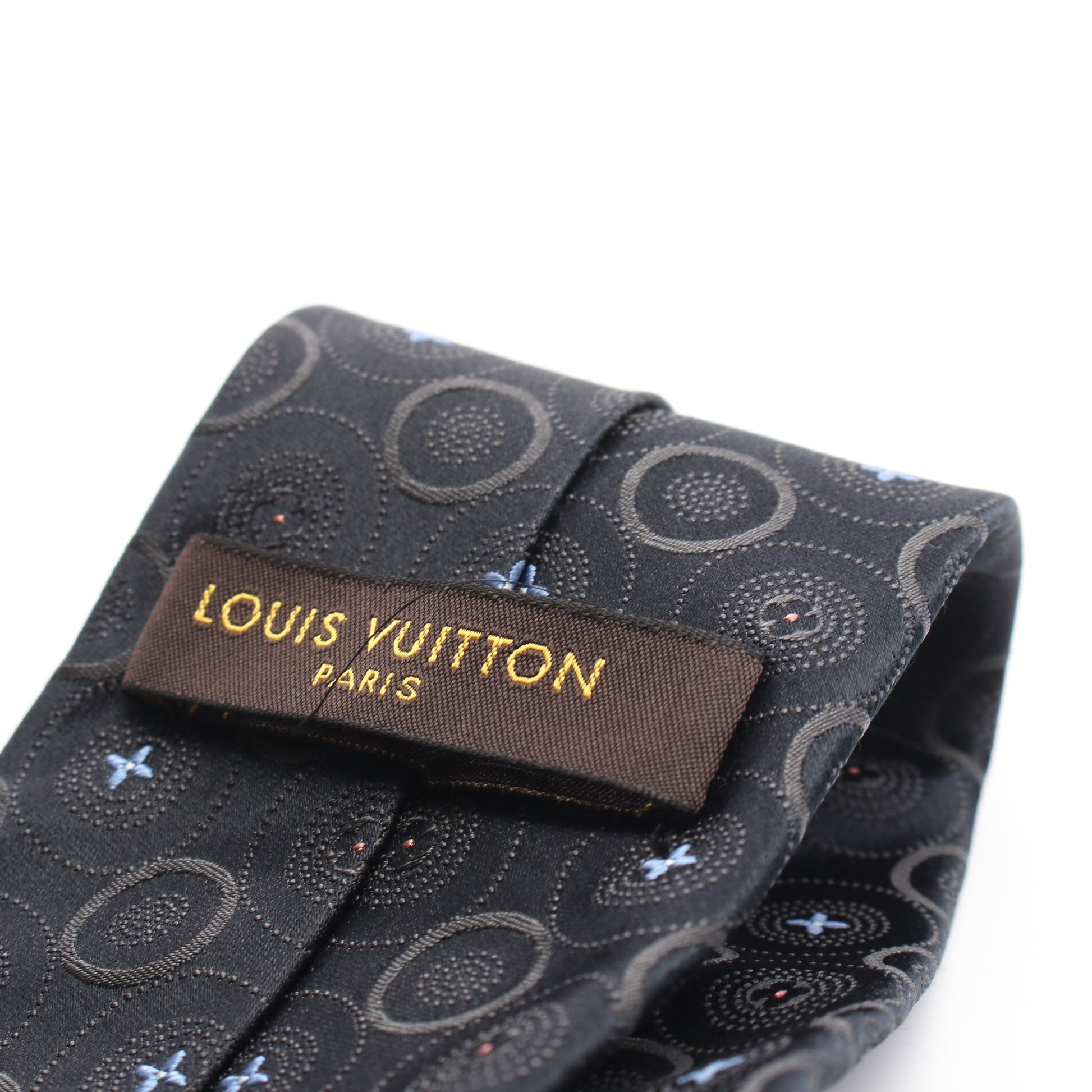 モノグラムフラワー ネクタイ シルク ブラック ルイヴィトン 財布・小物 LOUIS VUITTON