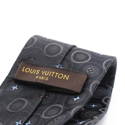 モノグラムフラワー ネクタイ シルク ブラック ルイヴィトン 財布・小物 LOUIS VUITTON