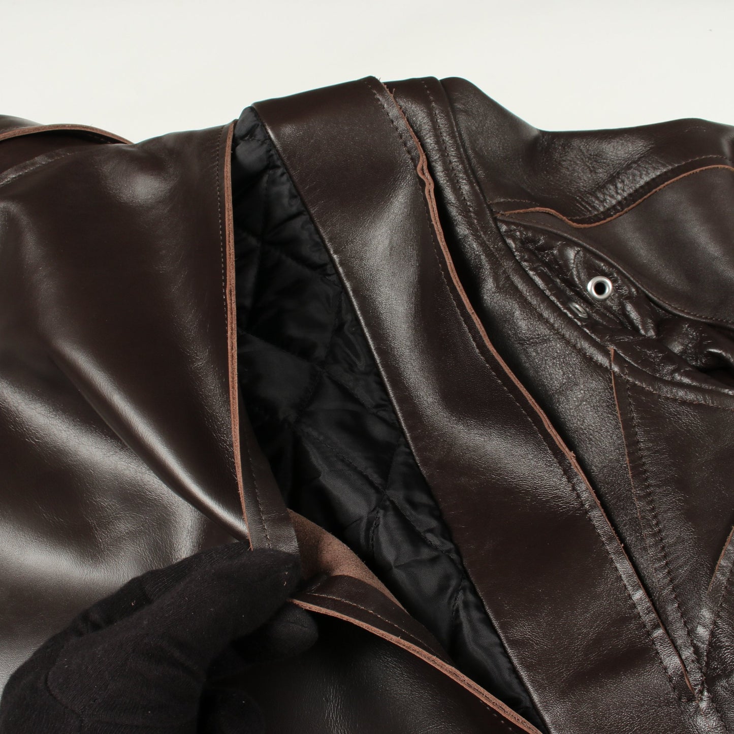 Leather Jacket レザージャケット レザー ダークブラウン サカイ アウター sacai