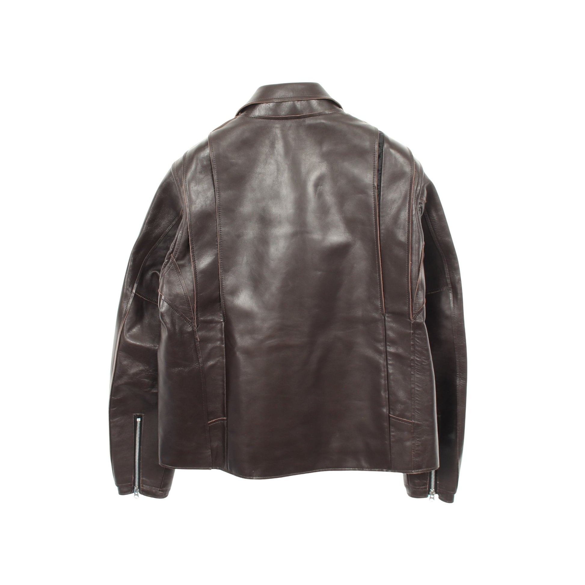 Leather Jacket レザージャケット レザー ダークブラウン サカイ アウター sacai