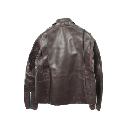 Leather Jacket レザージャケット レザー ダークブラウン サカイ アウター sacai