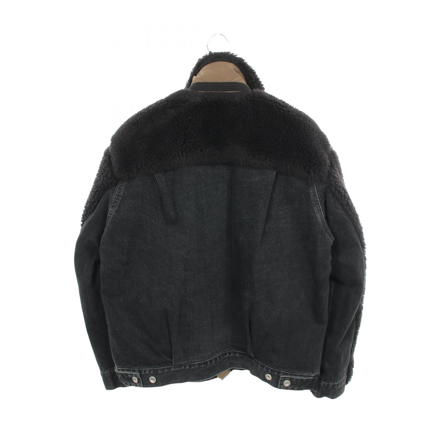 Faux Shearling Denim Blouson ボア 切替 ブルゾン ジャケット ウール ブラック サカイ アウター sacai