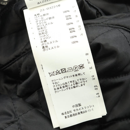 Faux Shearling Denim Blouson ボア 切替 ブルゾン ジャケット ウール ブラック サカイ アウター sacai