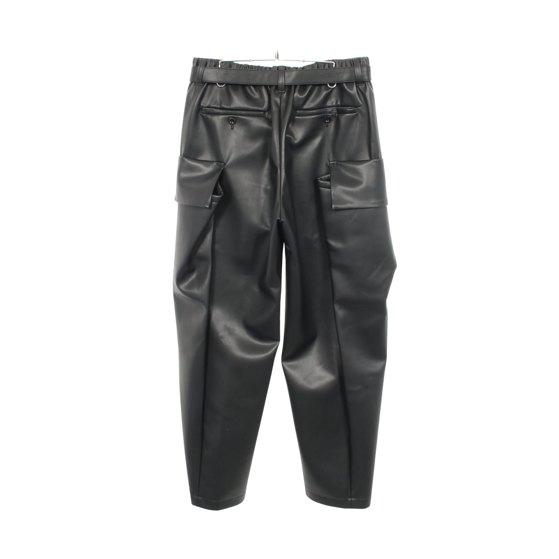 Faux Leather Pants パンツ フェイクレザー ブラック サカイ ボトムス sacai