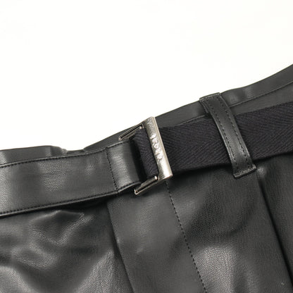 Faux Leather Pants パンツ フェイクレザー ブラック サカイ ボトムス sacai