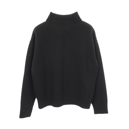 ハートロゴ タートルネック ニット ウール ブラック レッド アミアレクサンドルマテュッシ トップス AMI Alexandre Mattiussi