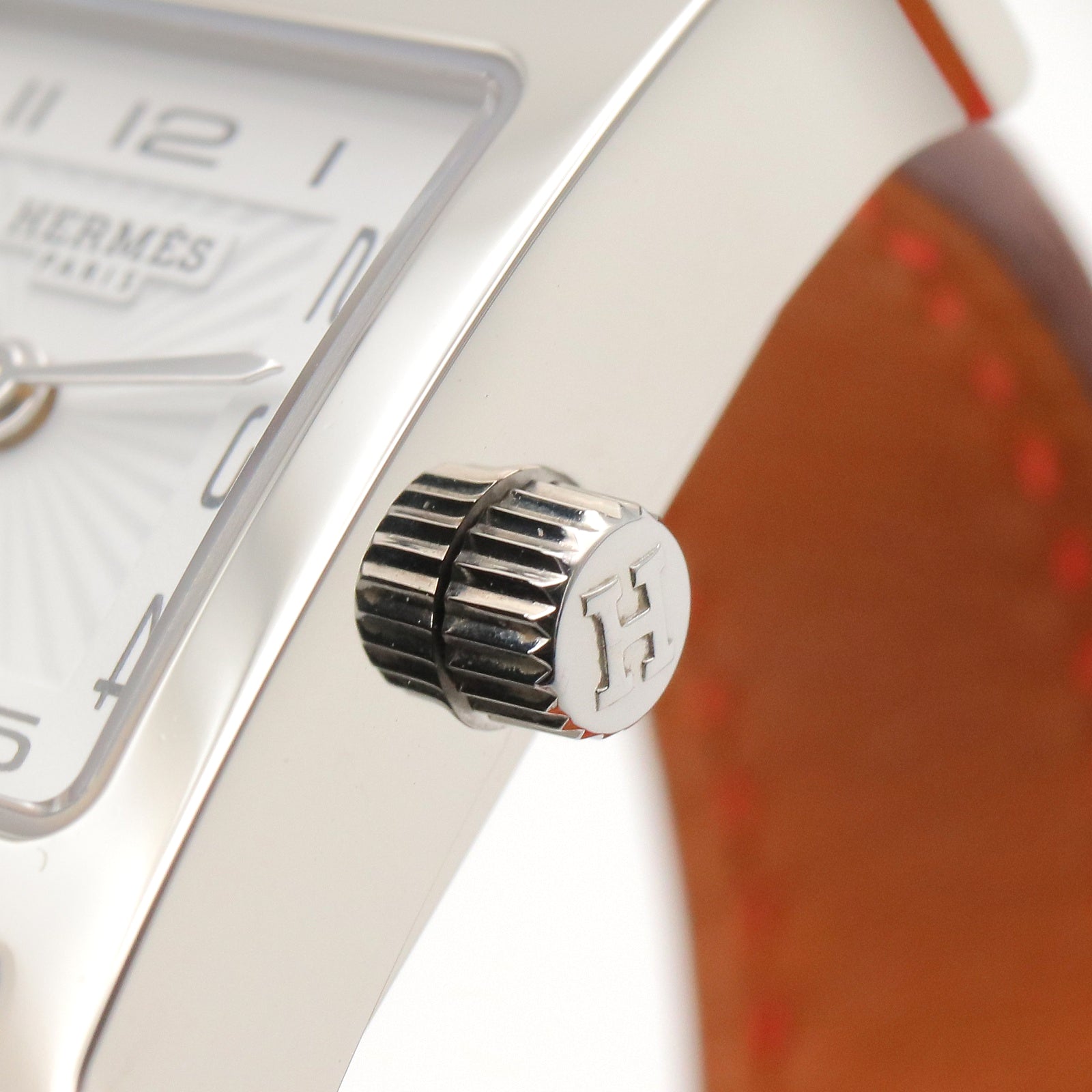 エルメス Hウォッチ ドゥブルトゥール レディース クォーツ 腕時計 SS 革 新品)HERMES エルメス Hウォッチ 036716WW00 Hウォッチ ドゥブル