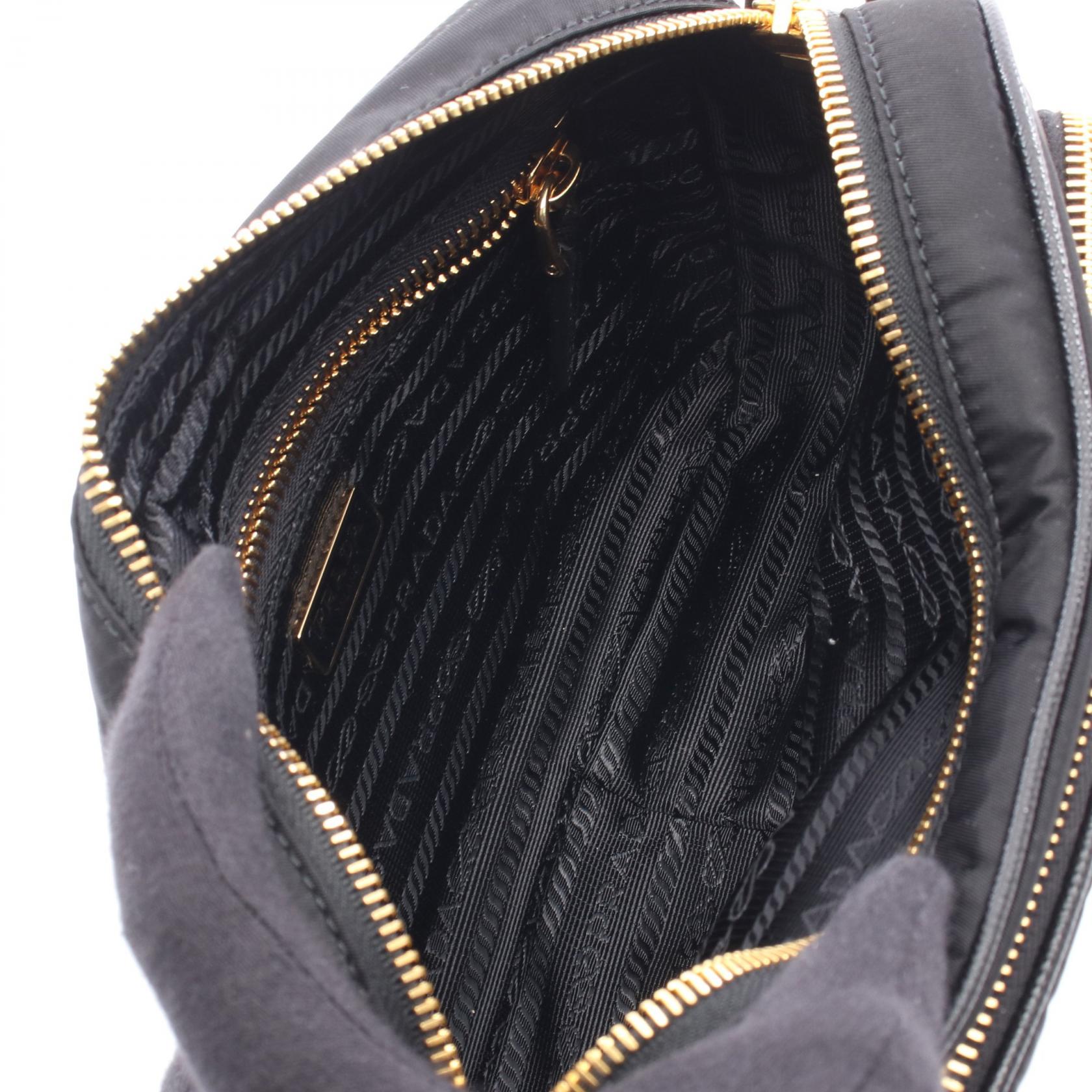 Re-Nylon ミニ ショルダーバッグ ナイロン レザー ブラック プラダ – RECLO