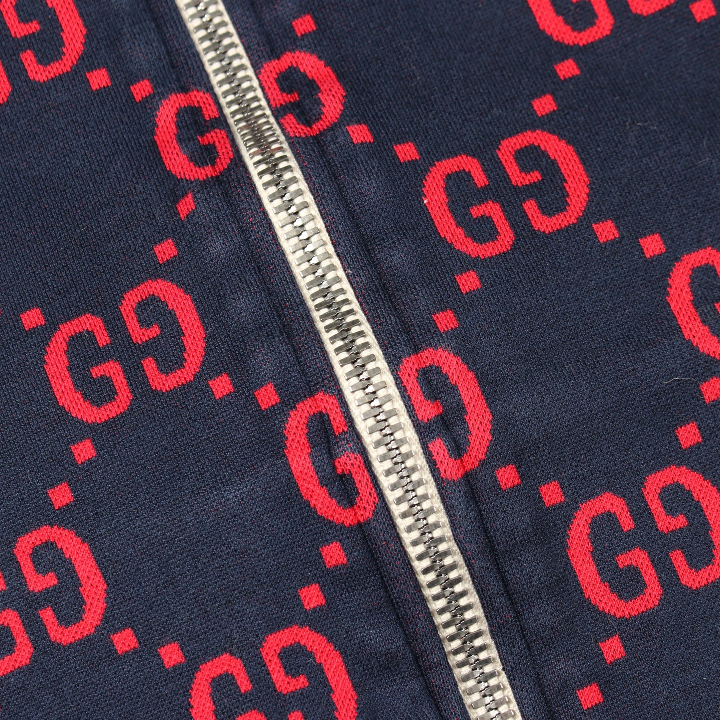 GGジャガード トラックジャケット コットン ネイビー レッド ベージュ グッチ アウター GUCCI