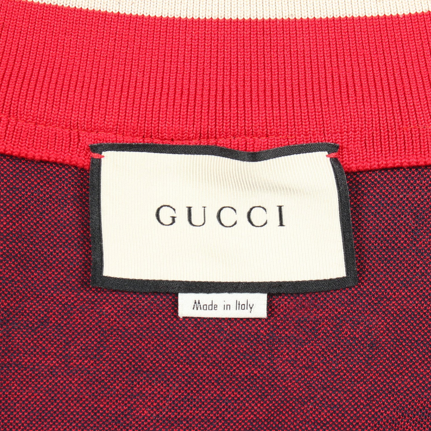 GGジャガード トラックジャケット コットン ネイビー レッド ベージュ グッチ アウター GUCCI