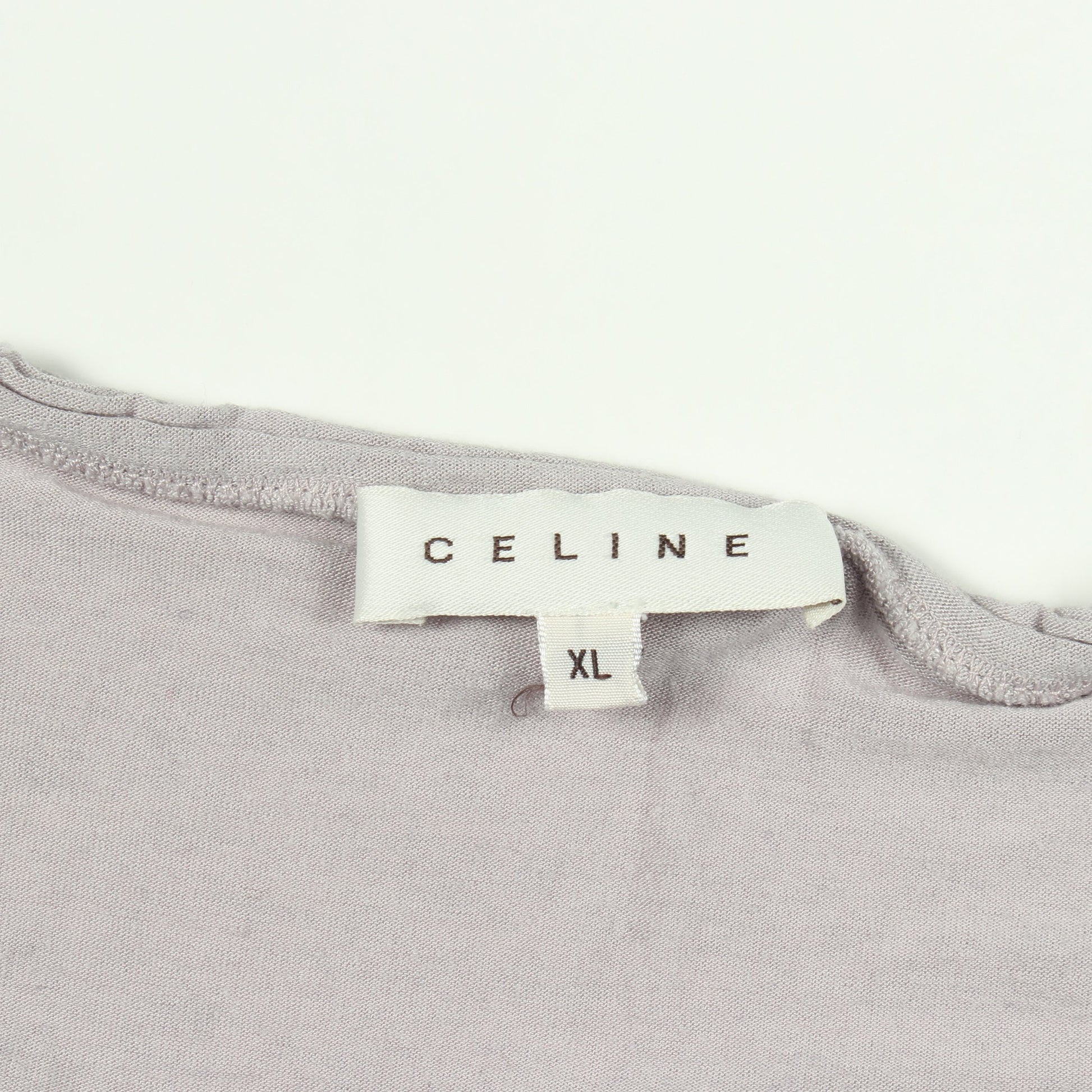 トリオンフ 半袖Tシャツ レーヨン カシミヤ パープルグレー セリーヌ トップス CELINE
