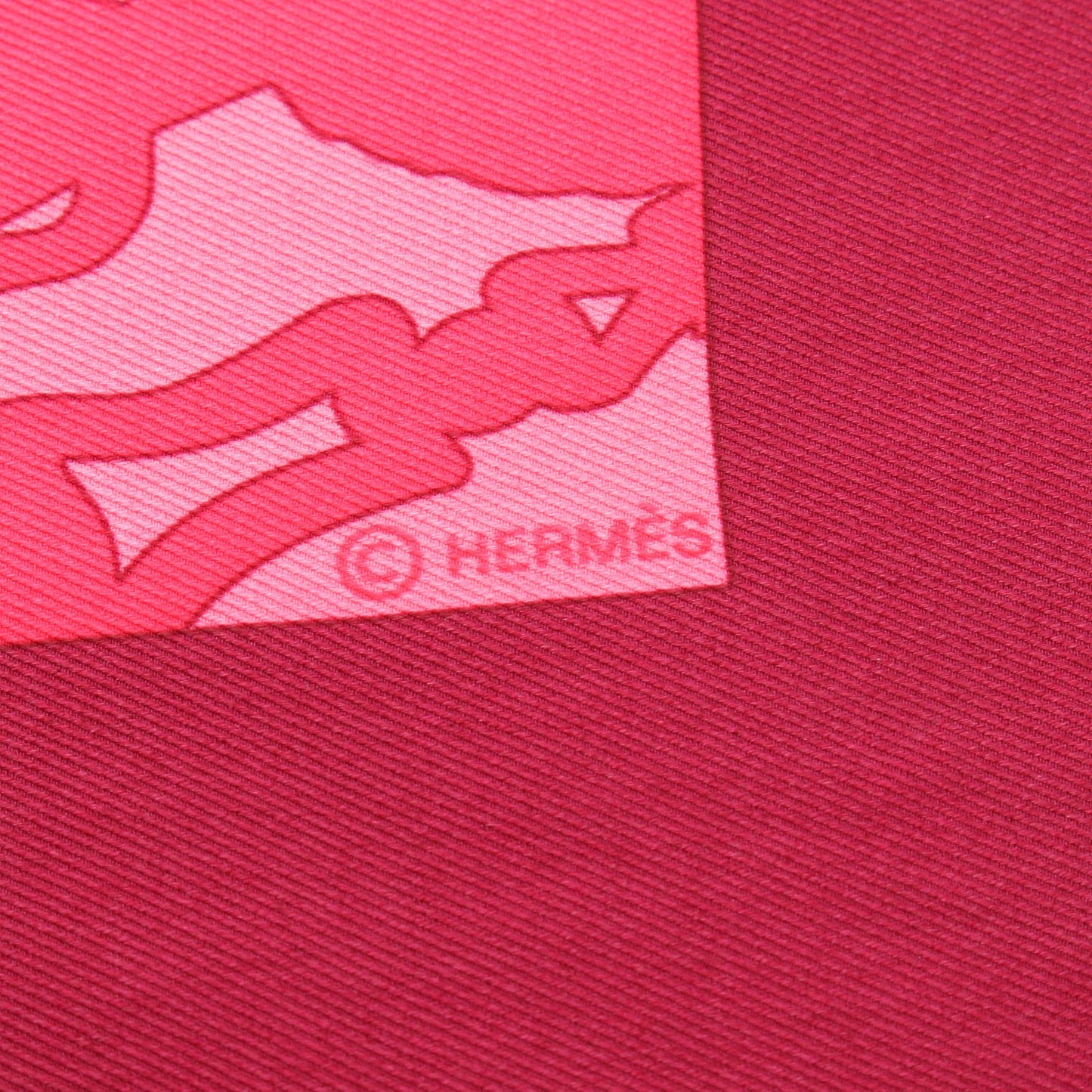 カレ70 EN DESORDRE スカーフ シルク ボルドー ピンク エルメス 財布・小物 HERMES
